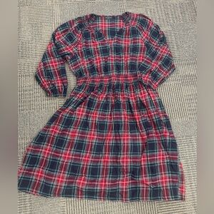 EUC Lane Bryant Holiday Plaid Flannel Dress in Sz 22